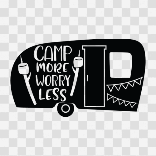 Free Camp more worry less Clipart