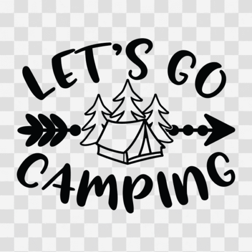 Free Let's go Camping Clipart
