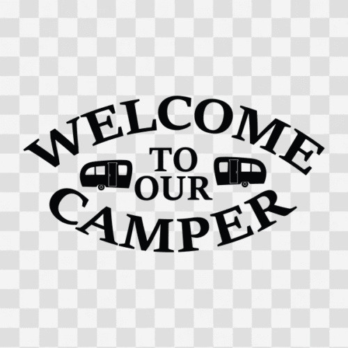 Free Welcome to our Camper Clipart