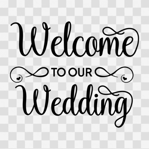 Free Welcome to our Wedding Clipart