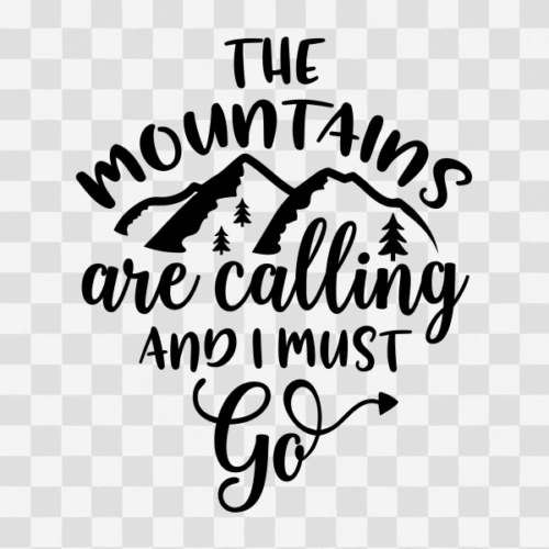 Free The Mountains are Calling and I must go Clipart