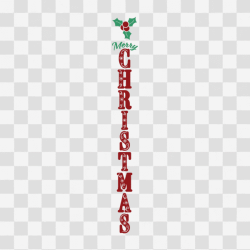 Free Merry Christmas Porch Sign Clipart