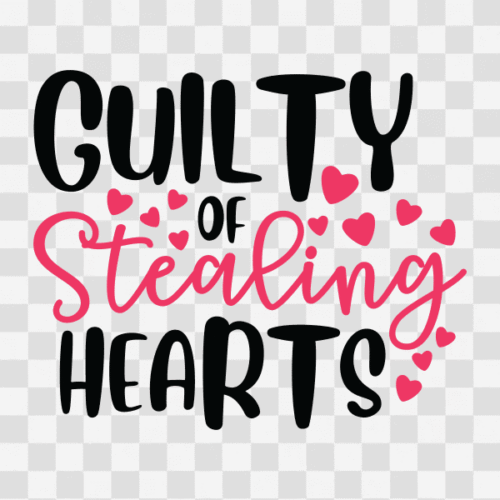 Free Guilty of Stealing Hearts Design 2 Clipart