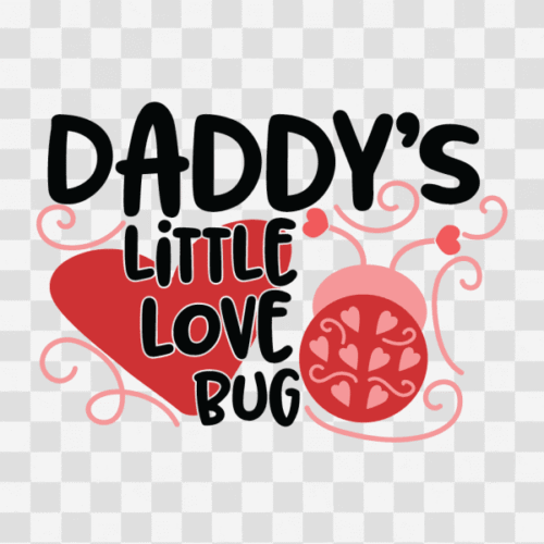 Free Daddy's Little Love Bug Clipart