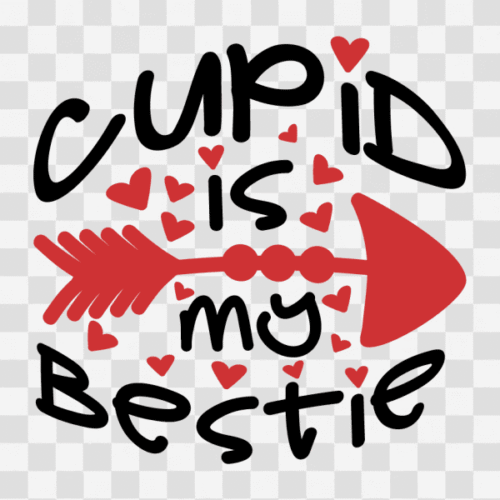 Free Cupid is my Bestie Clipart