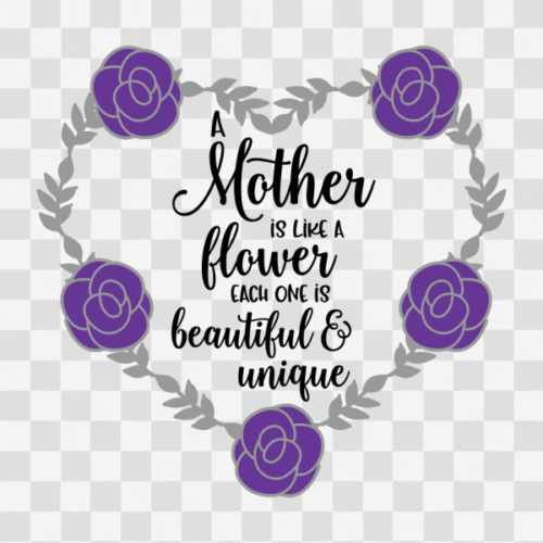 Free A Mother is like a Flower Clipart