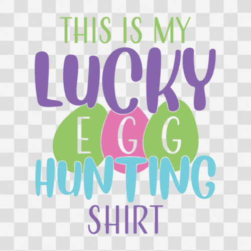 Free This is my Lucky Egg Hunting Shirt Clipart