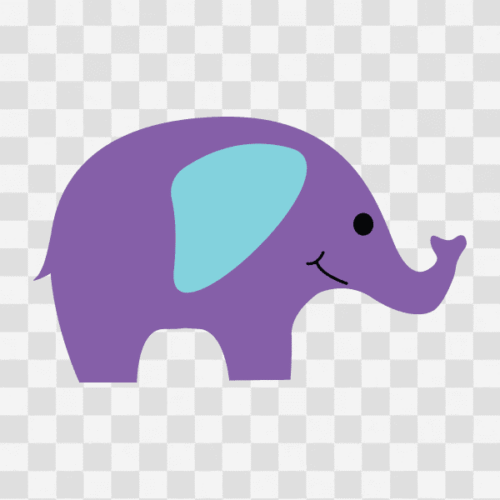 Free Baby Elephant Design Clipart
