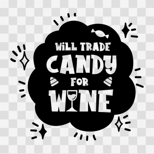 Free Will trade Candy for Wine Clipart