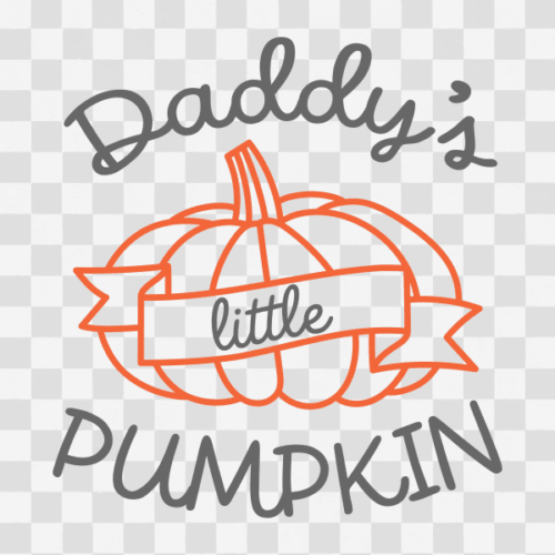 Free Daddy's Little Pumpkin Clipart