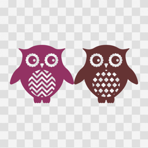 Free Patterned Owl Designs Set 4 Clipart