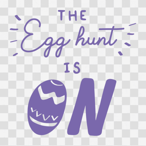 Free Easter The Egg Hunt is on Clipart