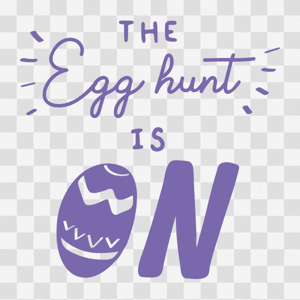 Free Easter The Egg Hunt is on Clipart
