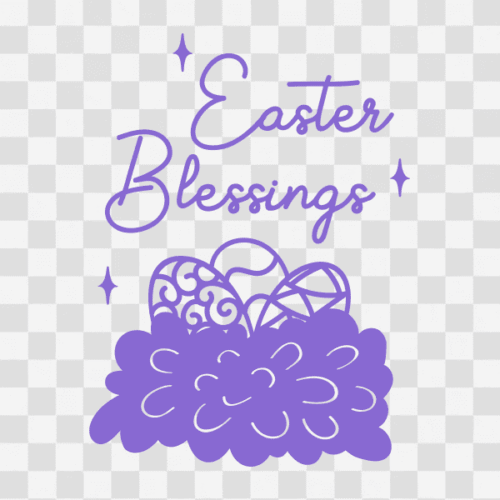 Free Easter Blessings Design 3 Clipart