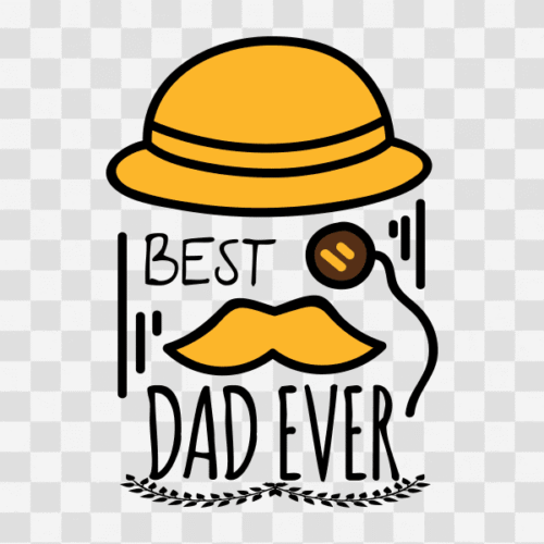 Free Best Dad Ever Design 3 Clipart