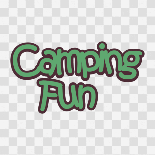 Free Camping Fun Phrase Clipart