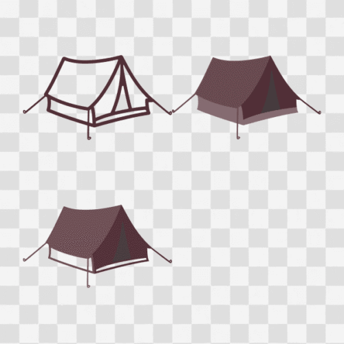 Free Camping Tents Design Set Clipart