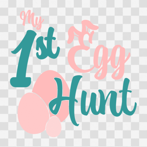 Free Easter My 1st Egg Hunt Clipart