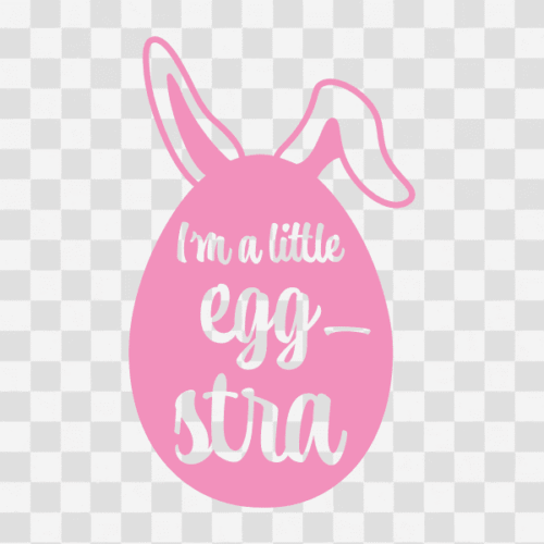 Free I'm a little egg-stra Clipart