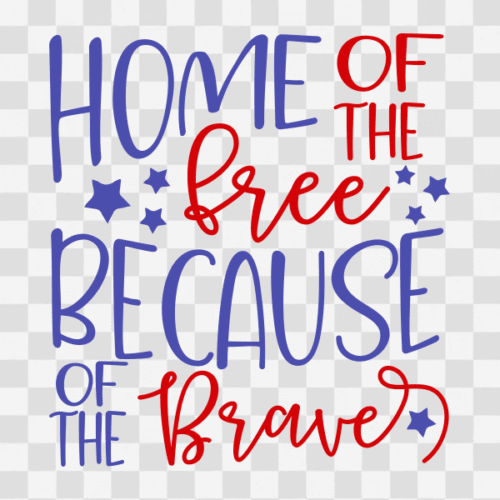 Free Home of the Free Because of the Brave
Design 2 Clipart