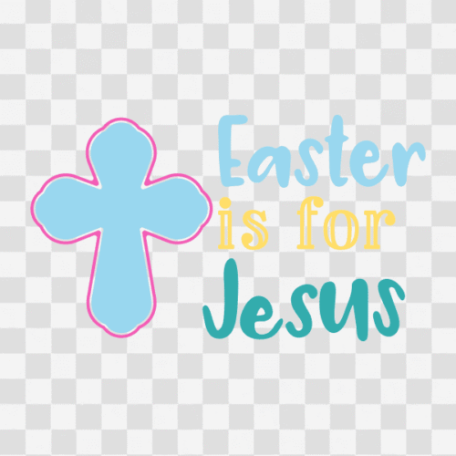 Free Easter is for Jesus Clipart