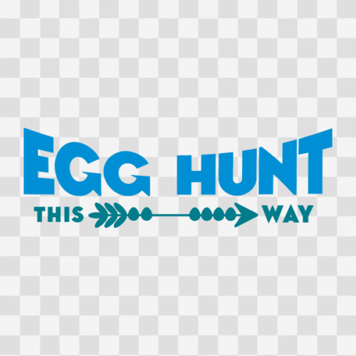 Free Easter Egg Hunt this Way Sign Clipart