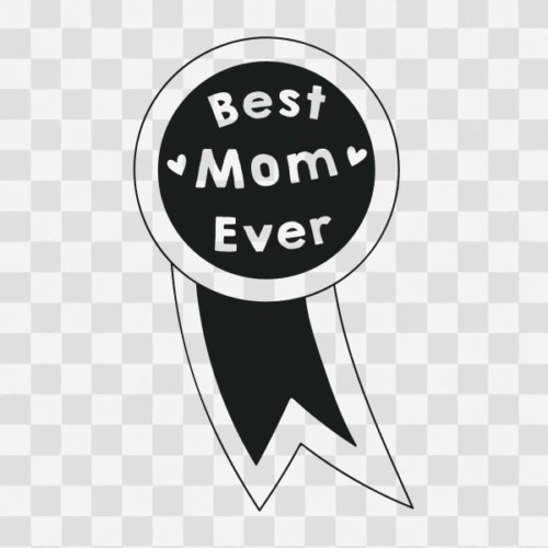Free Best Mom Ever Ribbon Clipart