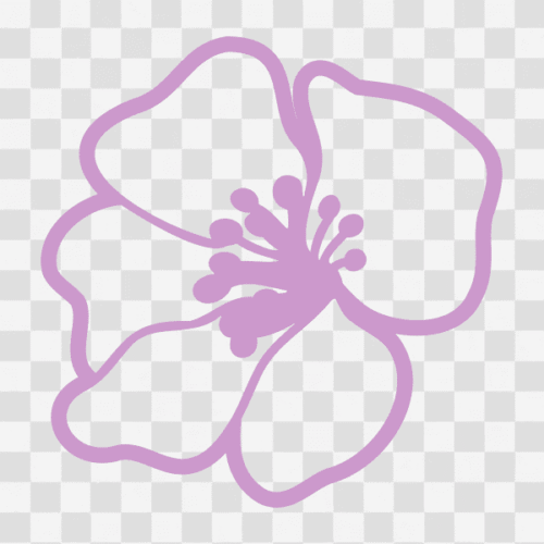 Free Simple Flower Outline Clipart
