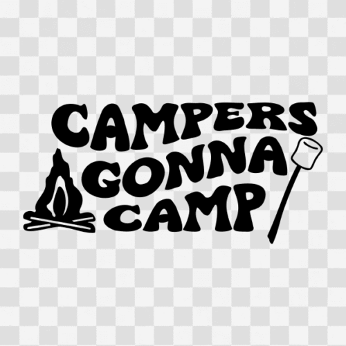 Free Campers gonna Camp Clipart