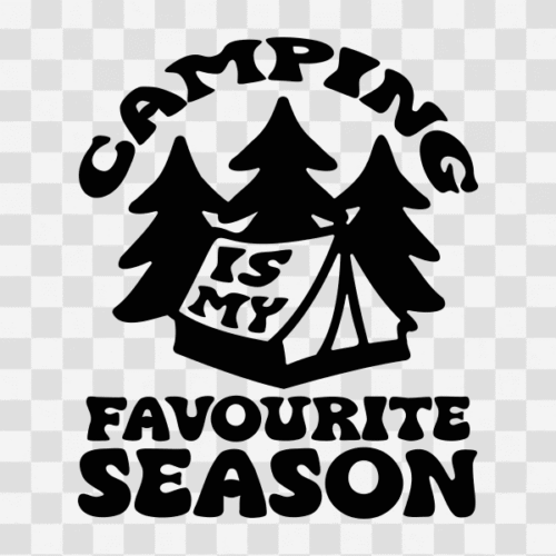 Free Camping is my Favourite Season Clipart