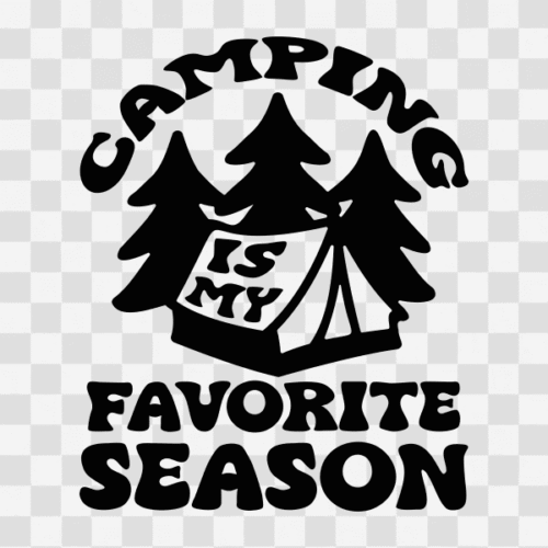 Free Camping is my Favorite Season Clipart