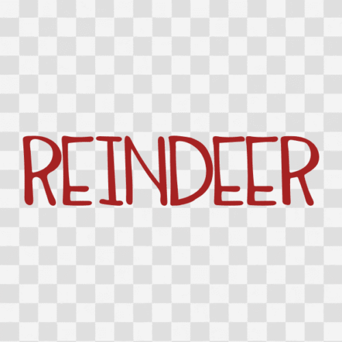 Free Reindeer Text Clipart