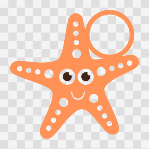Free Starfish Monogram Design Clipart
