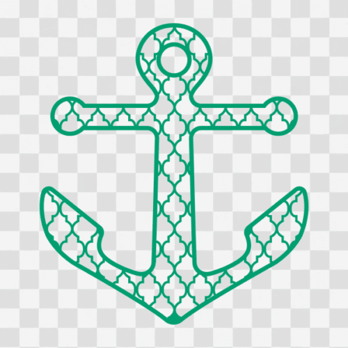Free Moroccan Patterned Anchor Clipart