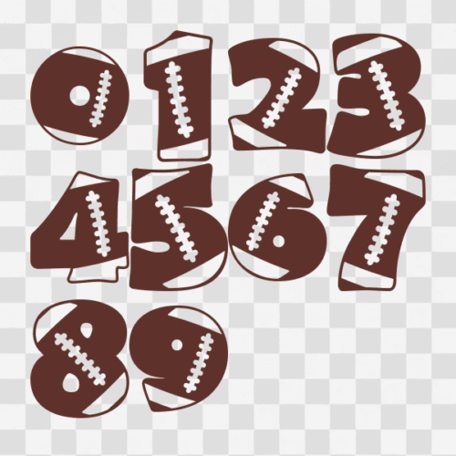 Free Football Numbers Clipart