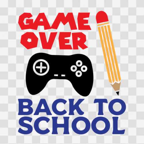 Free Game Over Back to School Clipart