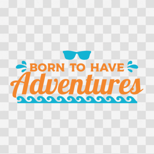 Free Born to have adventures Clipart