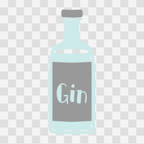 Free Gin Bottle Clipart