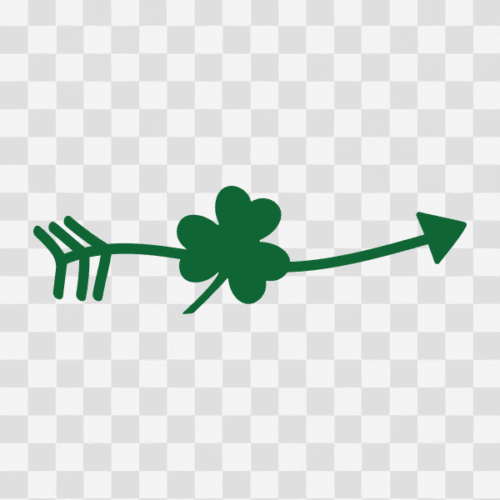 Free Shamrock Arrow Clipart