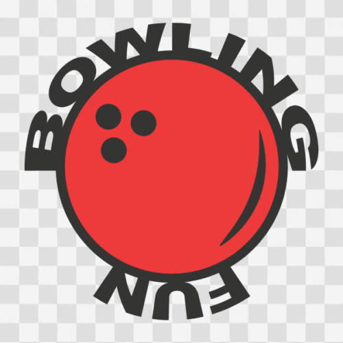 Free Bowling Fun Phrase Design Clipart