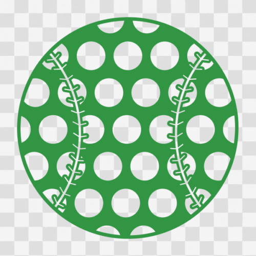 Free Patterned Baseball Polka Dot Clipart