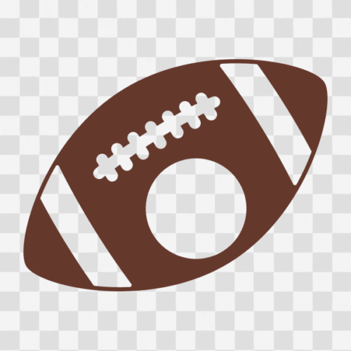 Free Football with Circle for Monogram 1 Clipart