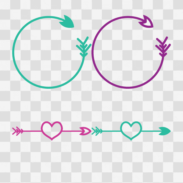 Free Arrow Designs and Arrow Circle Monogram Designs Clipart