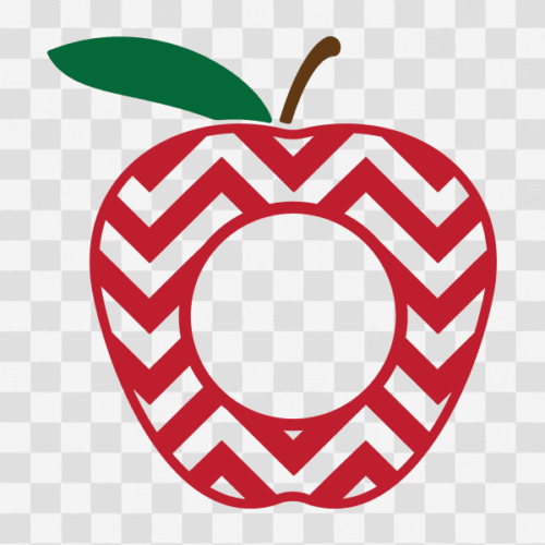 Free Apple Monogram Design Chevron Pattern Clipart