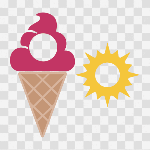 Free Summer Monogram Design Set 3 Clipart