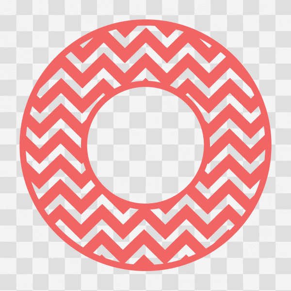 Free Chevron Pattern Circle Monogram Frame Clipart