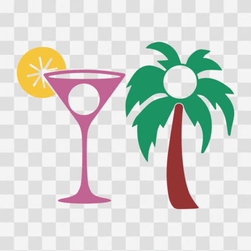 Free Summer Monogram Design Set 2 Clipart