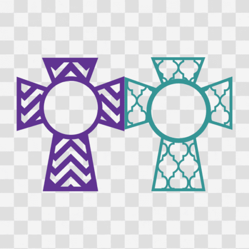 Free Monogram Cross Designs Set 1 Clipart
