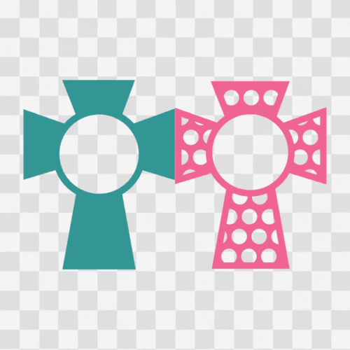 Free Monogram Cross Designs Set 2 Clipart