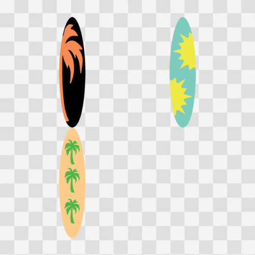Free Surfboard Designs Set Clipart